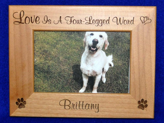 Dog memorial frame