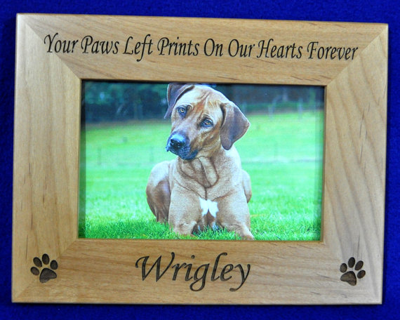 Dog memorial frame