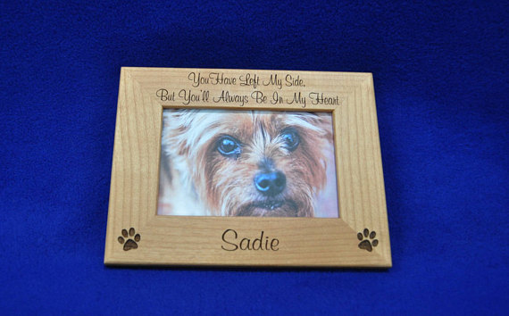 Dog memorial frame